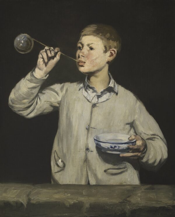 Boy Blowing Bubbles - by Édouard Manet