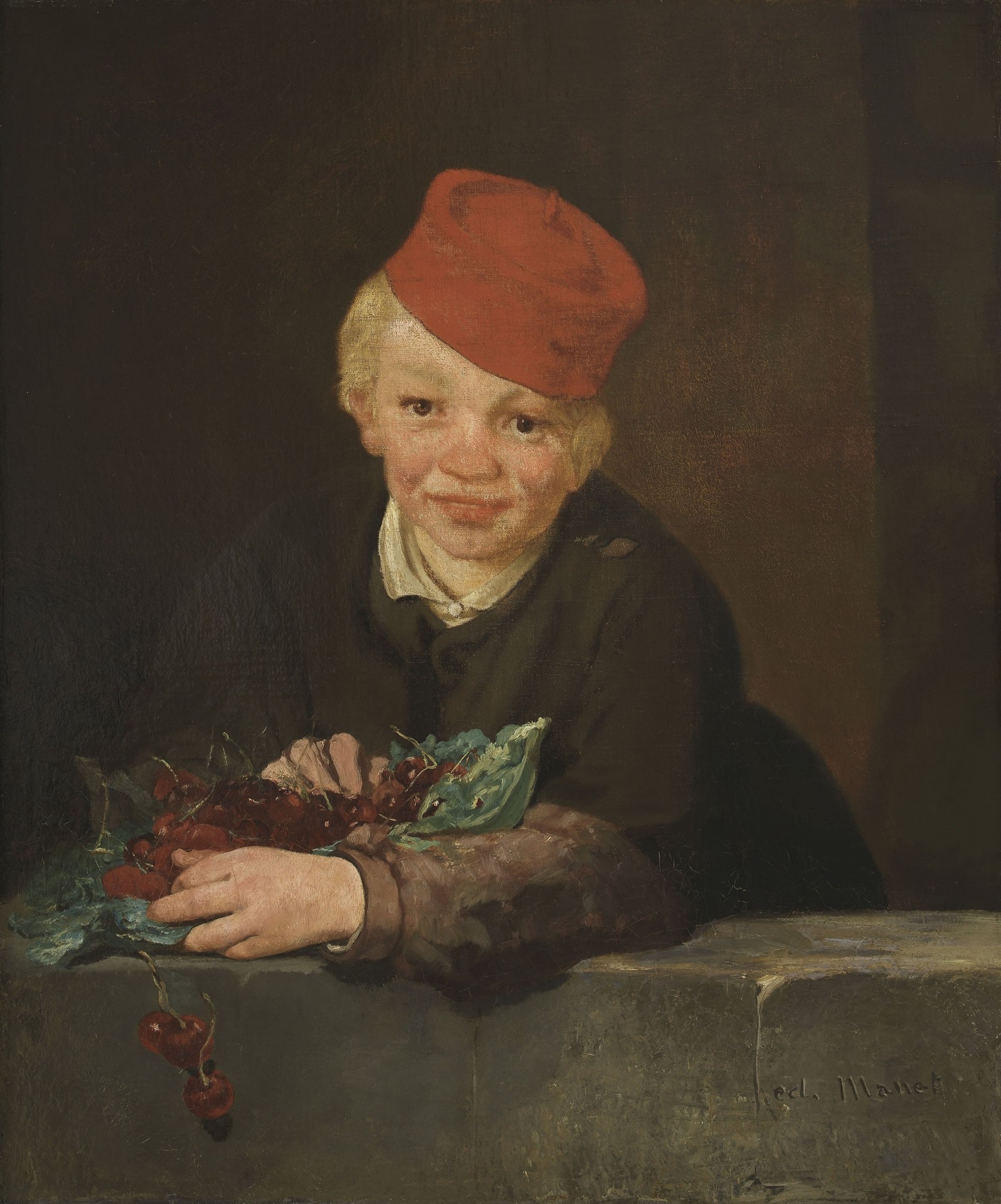 Boy with Cherries - by Édouard Manet