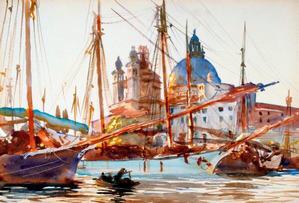 Santa Maria Della Salute Church, Venice - by John Singer Sargent