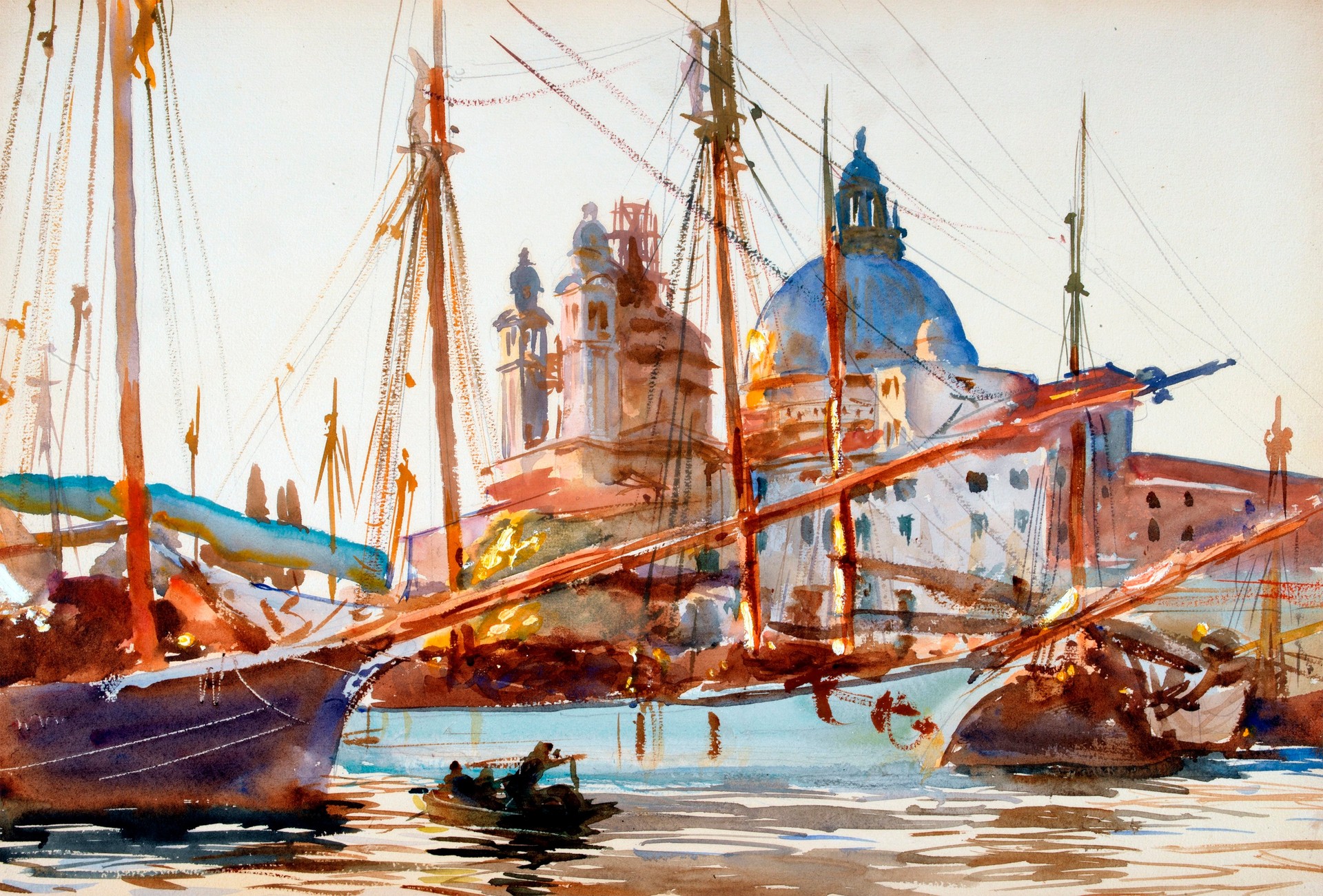 Santa Maria Della Salute Church, Venice - by John Singer Sargent