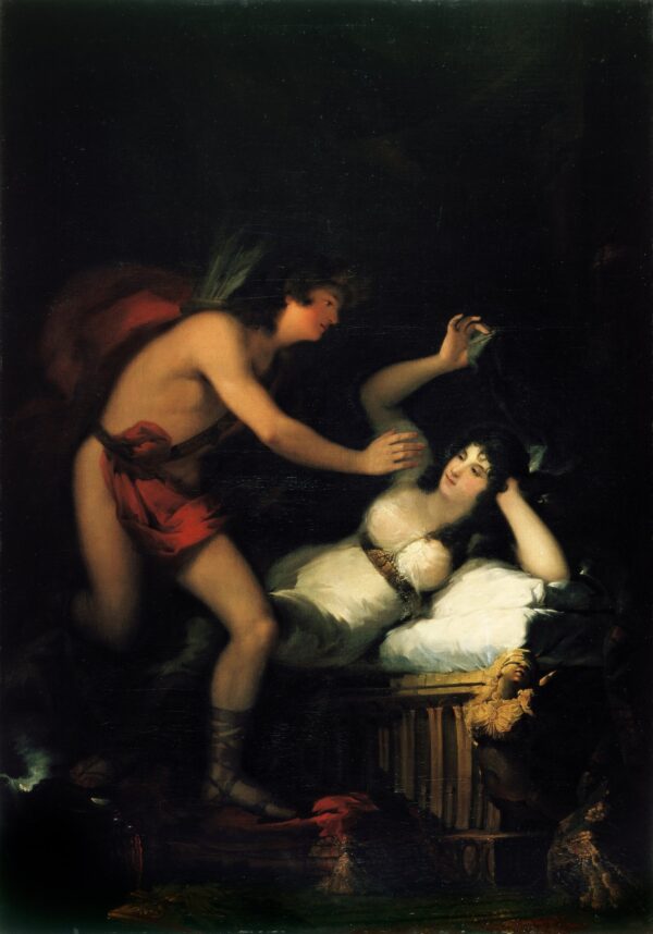 Allegory of Love, Cupid and Psyche (?) - by Francisco Goya y Lucientes