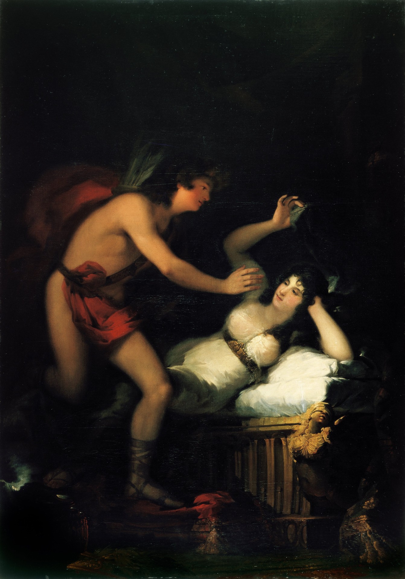 Allegory of Love, Cupid and Psyche (?) - by Francisco Goya y Lucientes