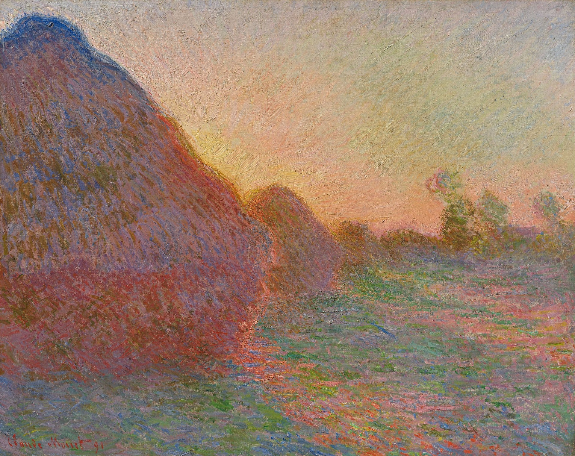 Grainstacks - by Claude Monet