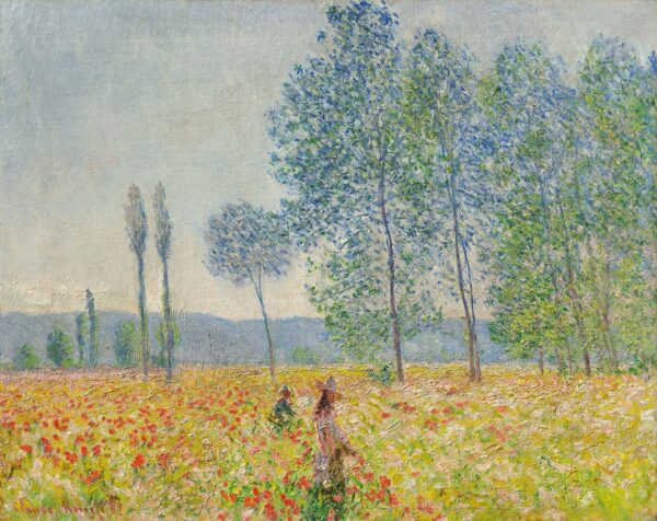 Under the Poplars - by Claude Monet