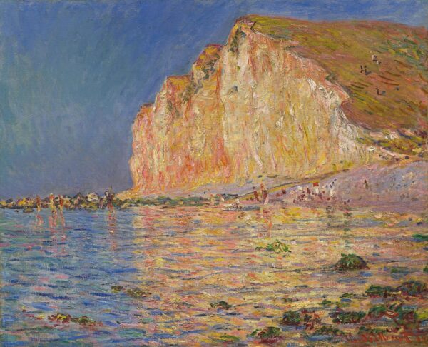 Low Tide at Les Petites-Dalles - by Claude Monet