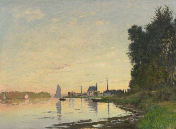 Argenteuil, Late Afternoon - by Claude Monet