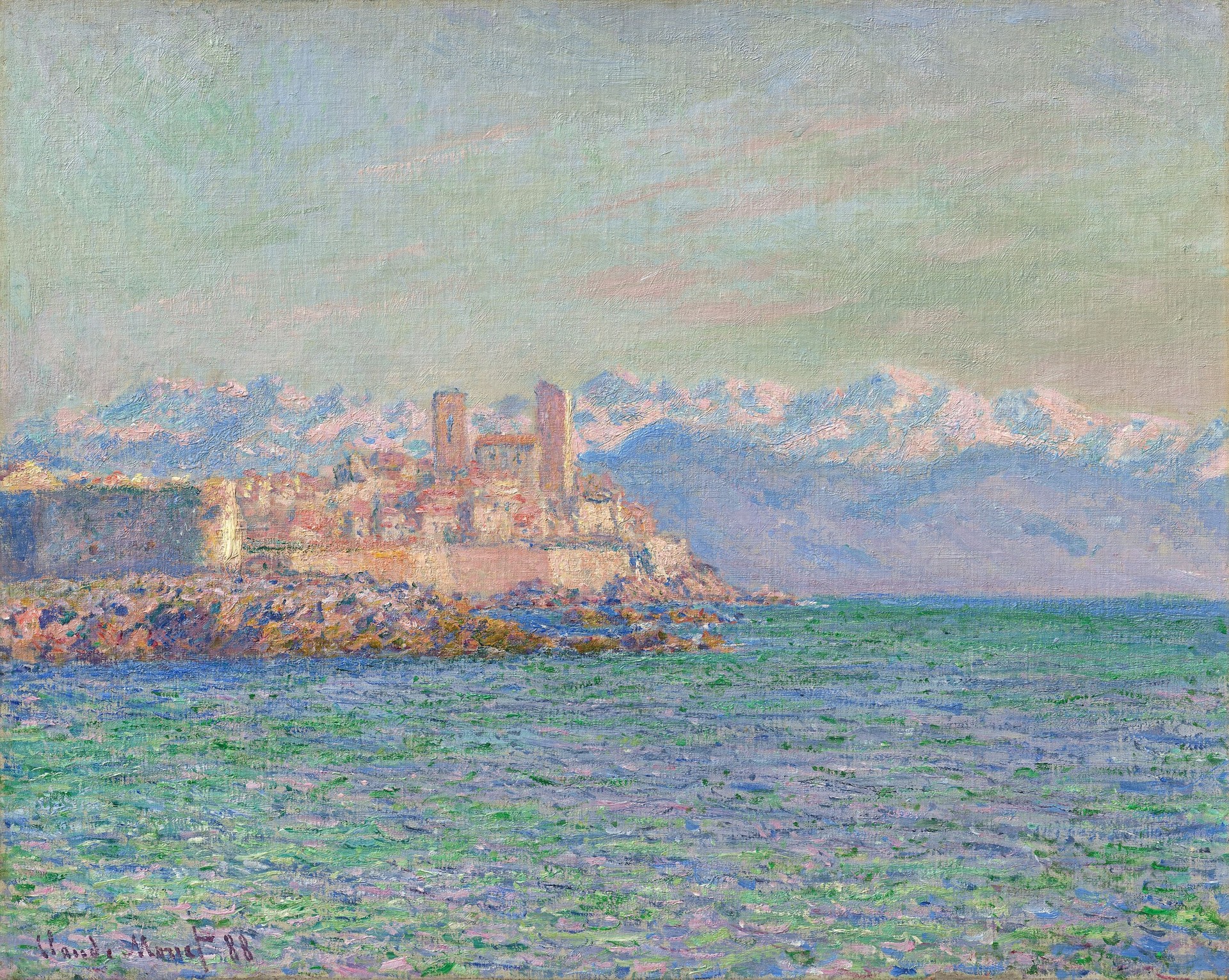The Fort of Antibes - by Claude Monet