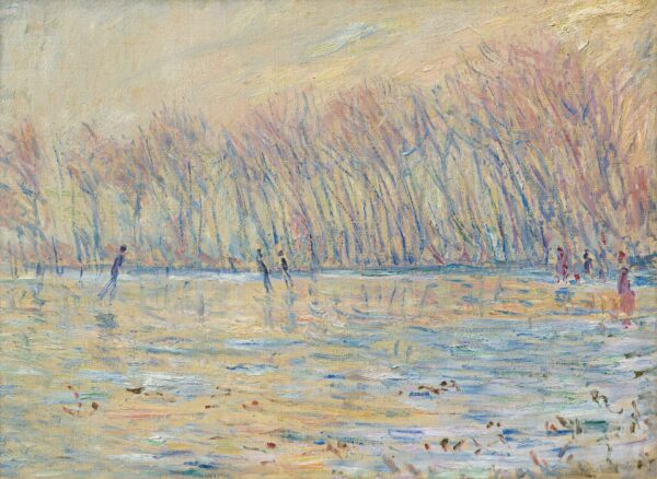 Skaters at Giverny - by Claude Monet