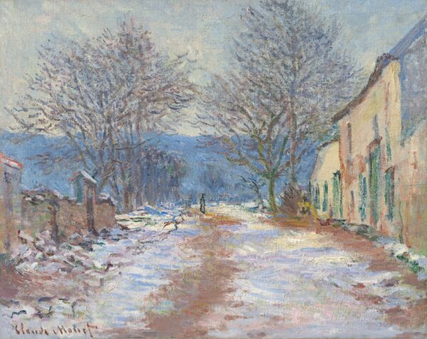 Snow Effect at Limetz - by Claude Monet