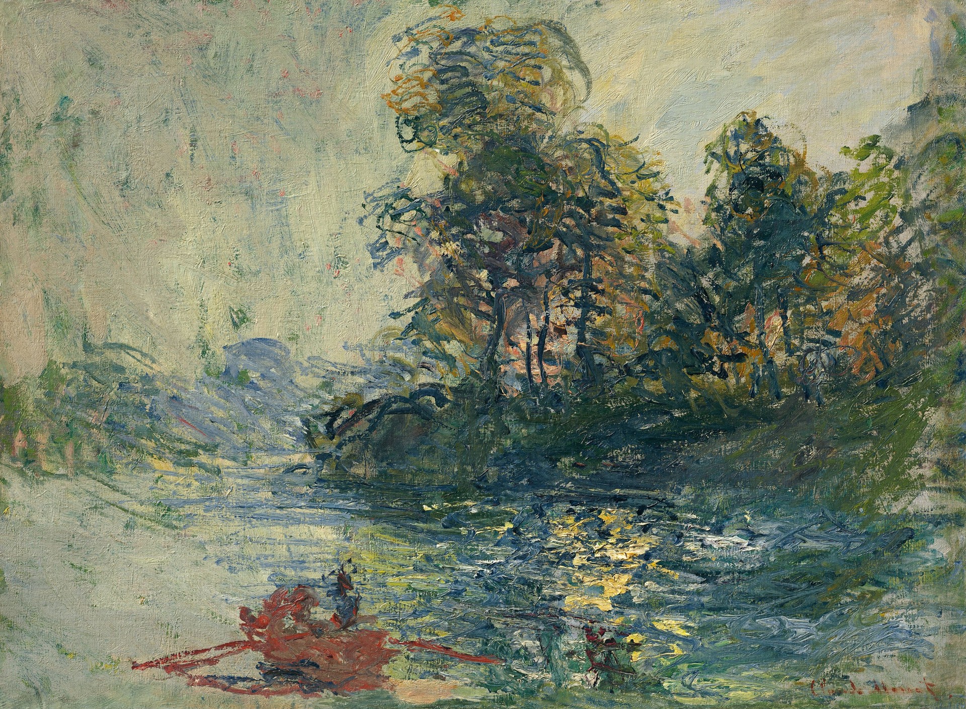 The River - by Claude Monet