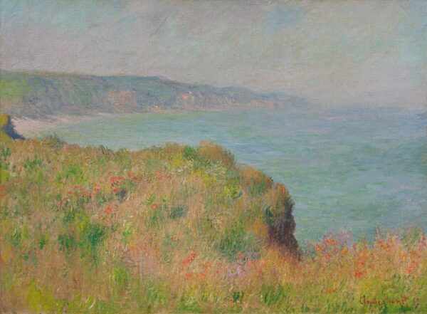 Edge of the Cliff at Pourville - by Claude Monet