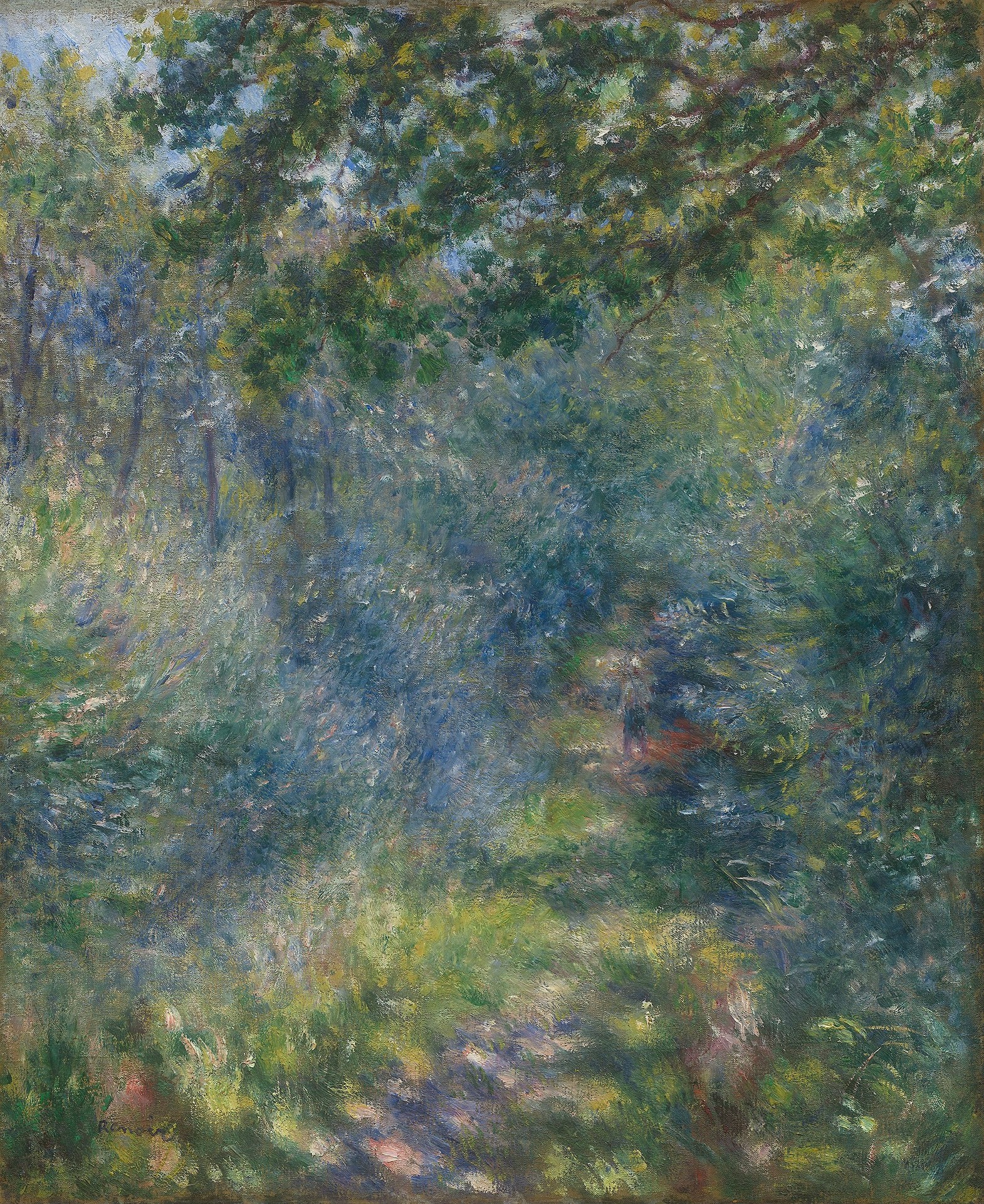 Path in the forest - by Pierre-Auguste Renoir