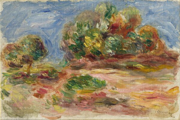 Landscape of Cagnes - by Pierre-Auguste Renoir
