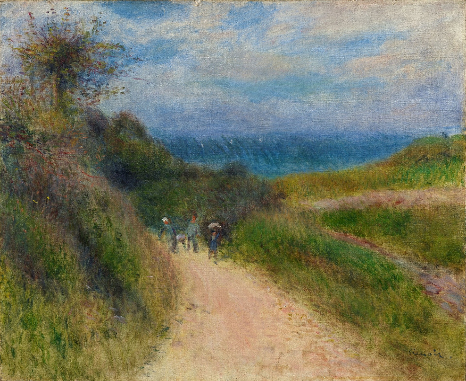 Road to Berneval - by Pierre-Auguste Renoir