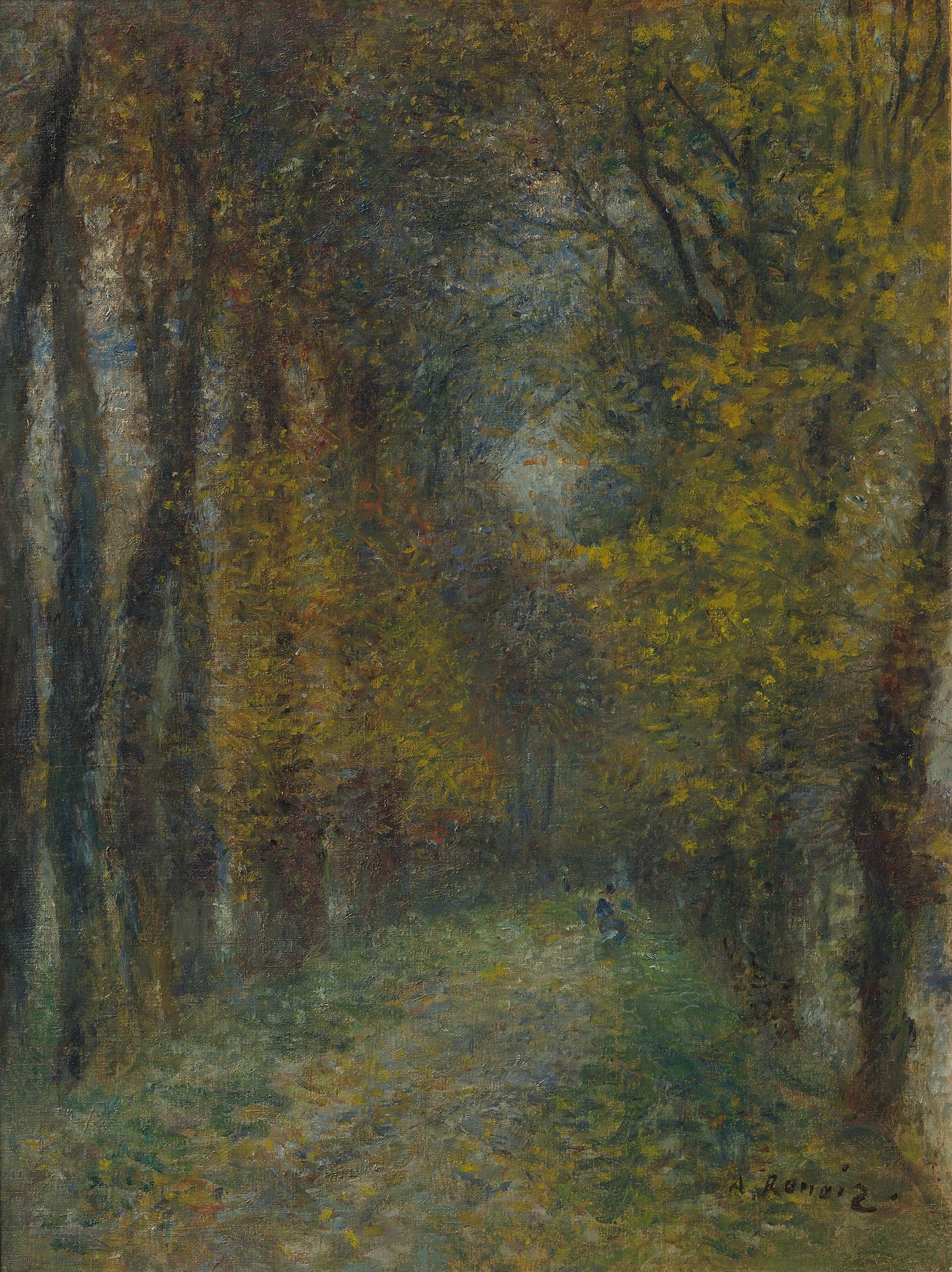 Shaded Path - by Pierre-Auguste Renoir