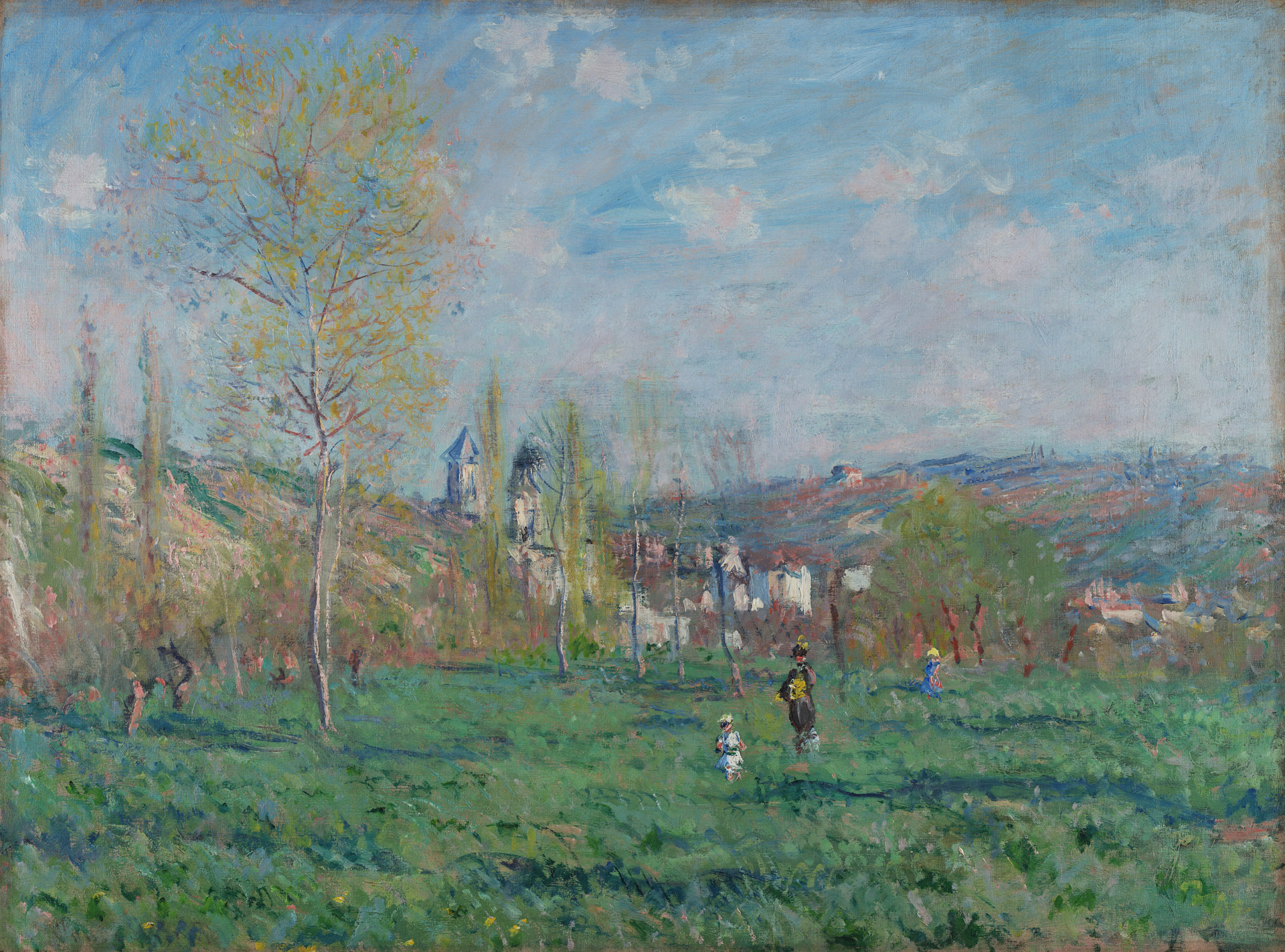Spring in Vethuil - by Claude Monet