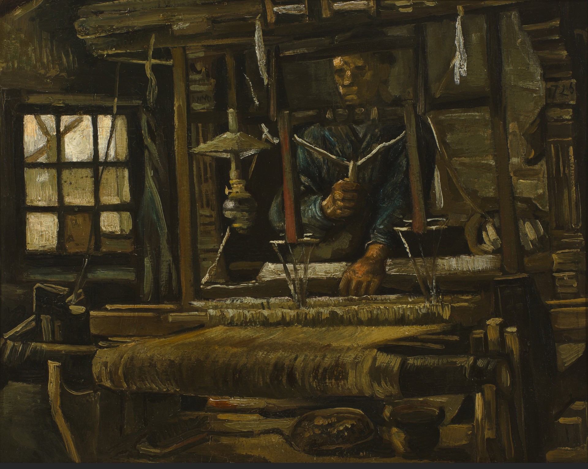 A Weaver's Cottage - by Vincent van Gogh