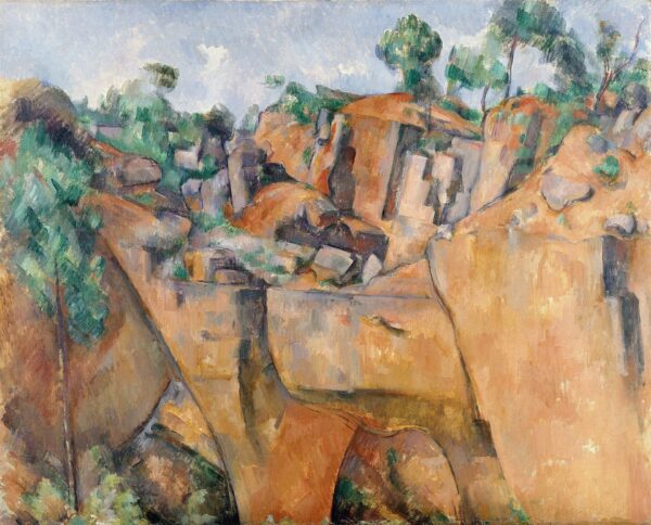 La carrière de Bibémus (The Quarry at Bibémus) - by Paul Cézanne