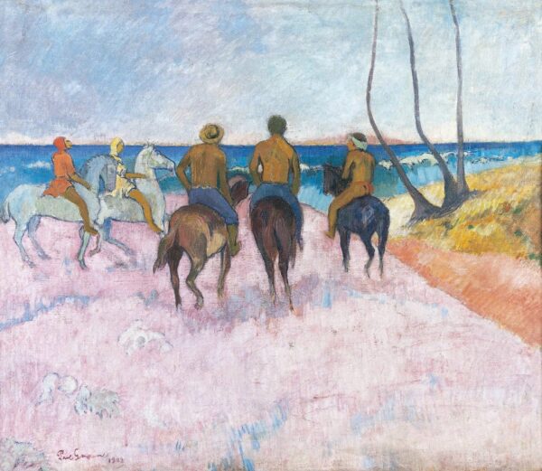 Cavaliers sur la plage (I) (Riders on the Beach (I)) - by Paul Gauguin