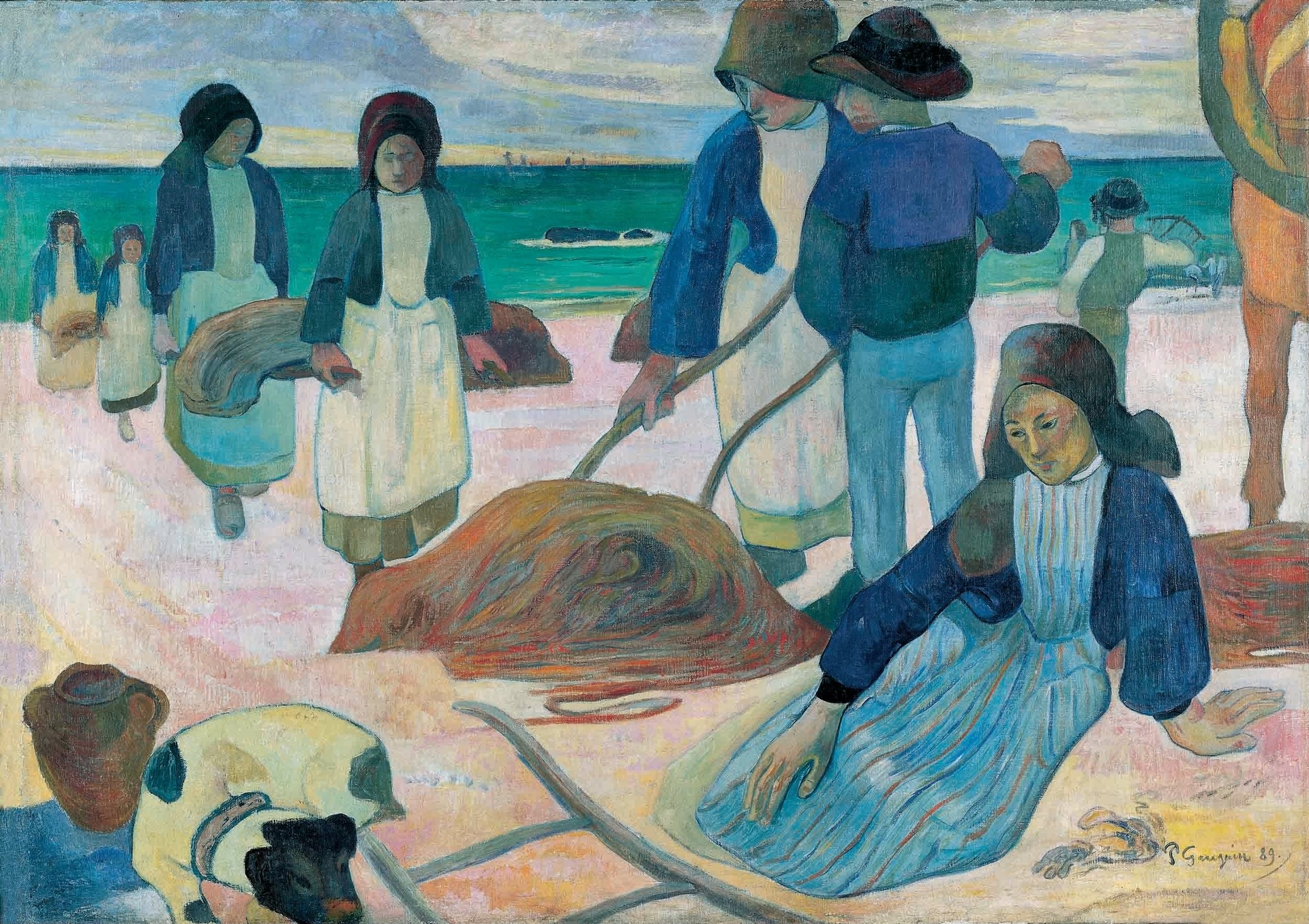 Ramasseuses de varech (II) (The Kelp Gatherers (II)) - by Paul Gauguin