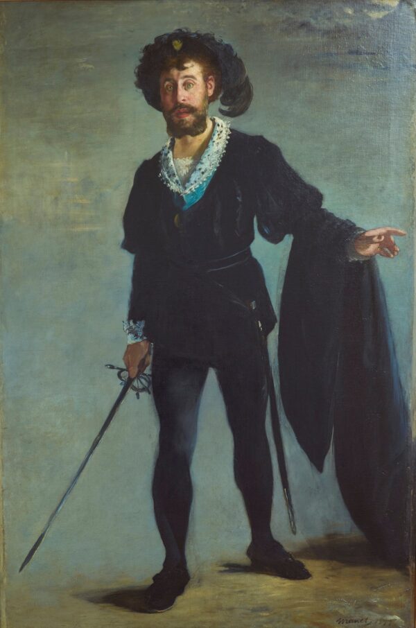 Portrait de Faure dans le rôle d'Hamlet - by Édouard Manet