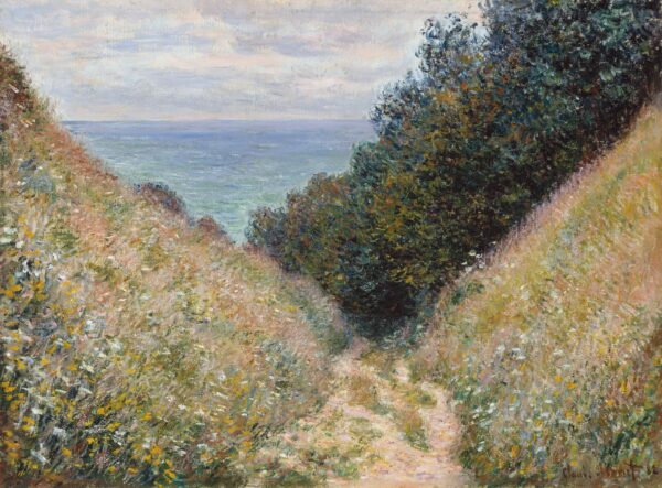 Road at La Cavée, Pourville - by Claude Monet