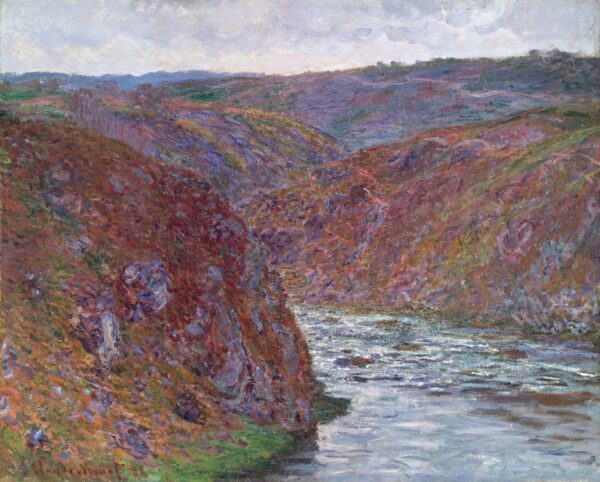 Valley of the Creuse (Gray Day) - by Claude Monet