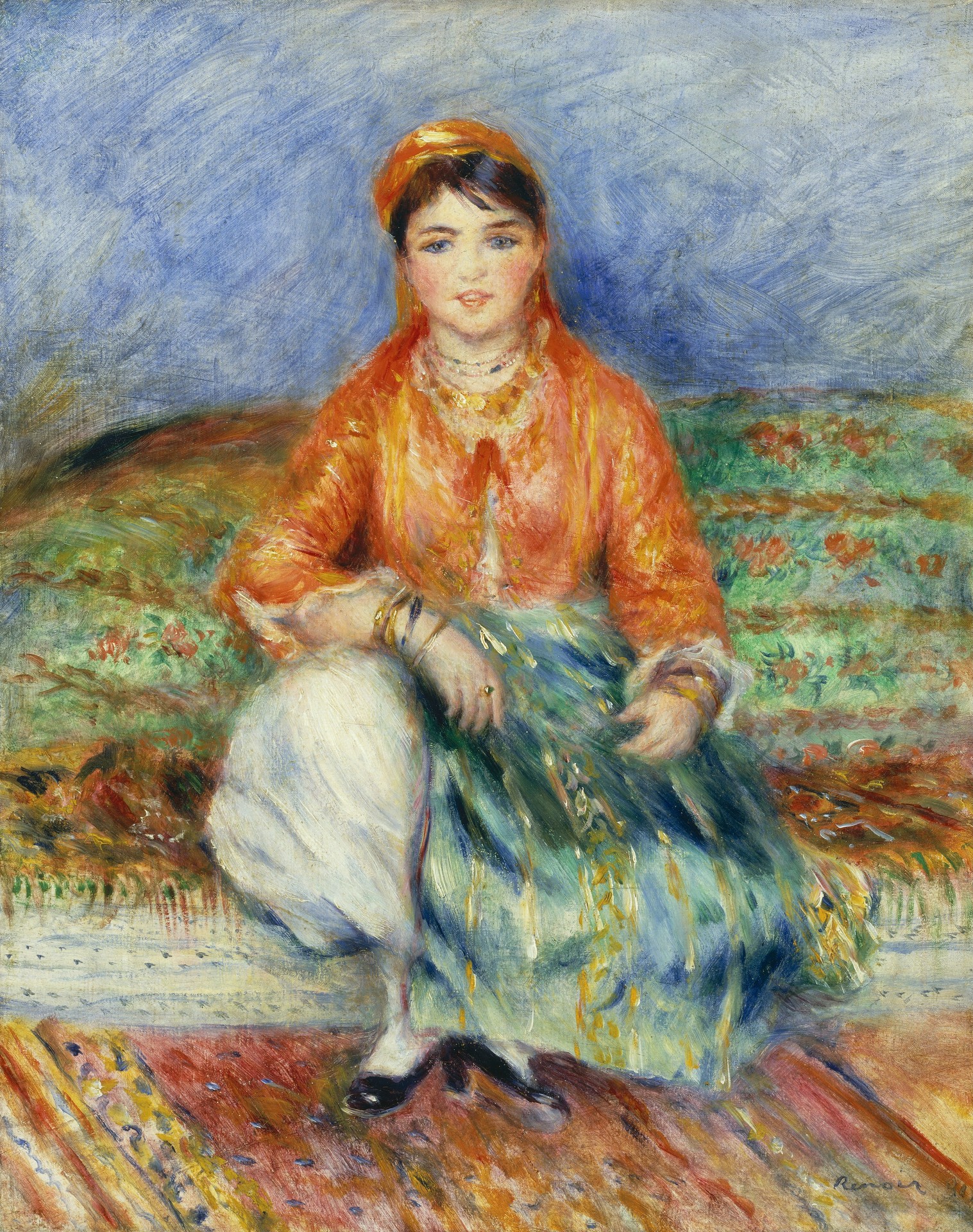 Algerian Girl - by Pierre-Auguste Renoir