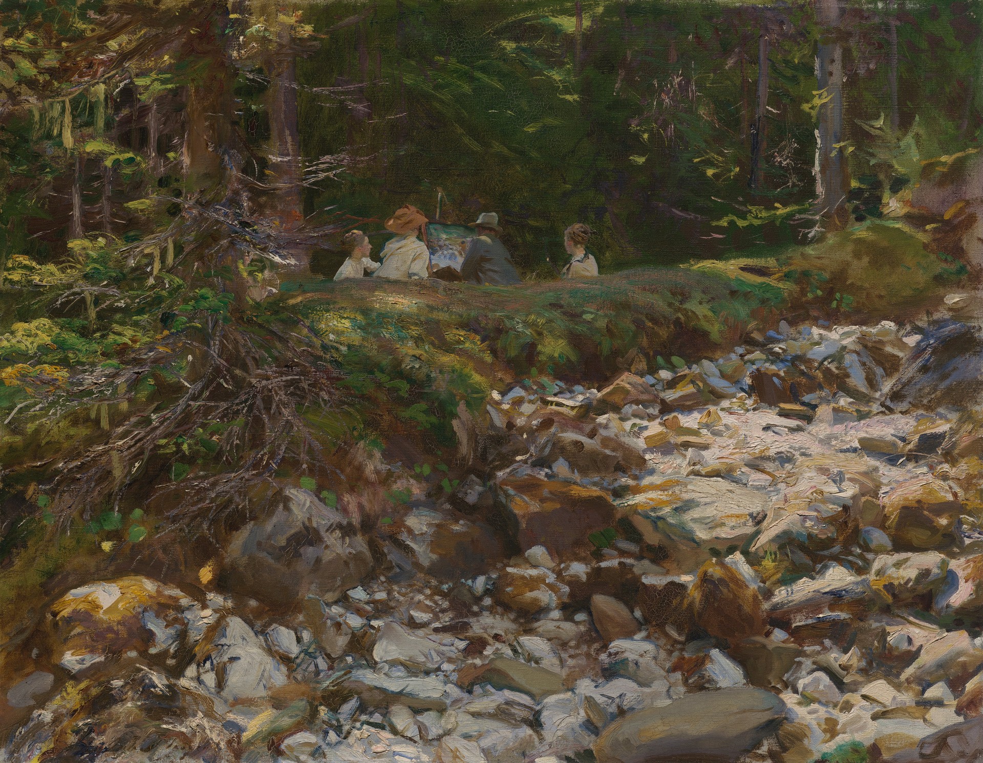 The Master and His Pupils - by John Singer Sargent