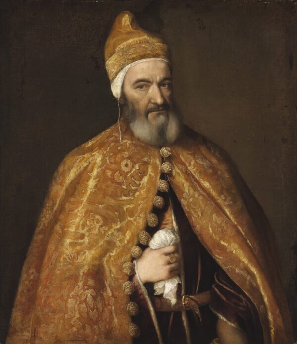 Portrait of Marcantonio Trevisan, Doge of Venice - by Titian