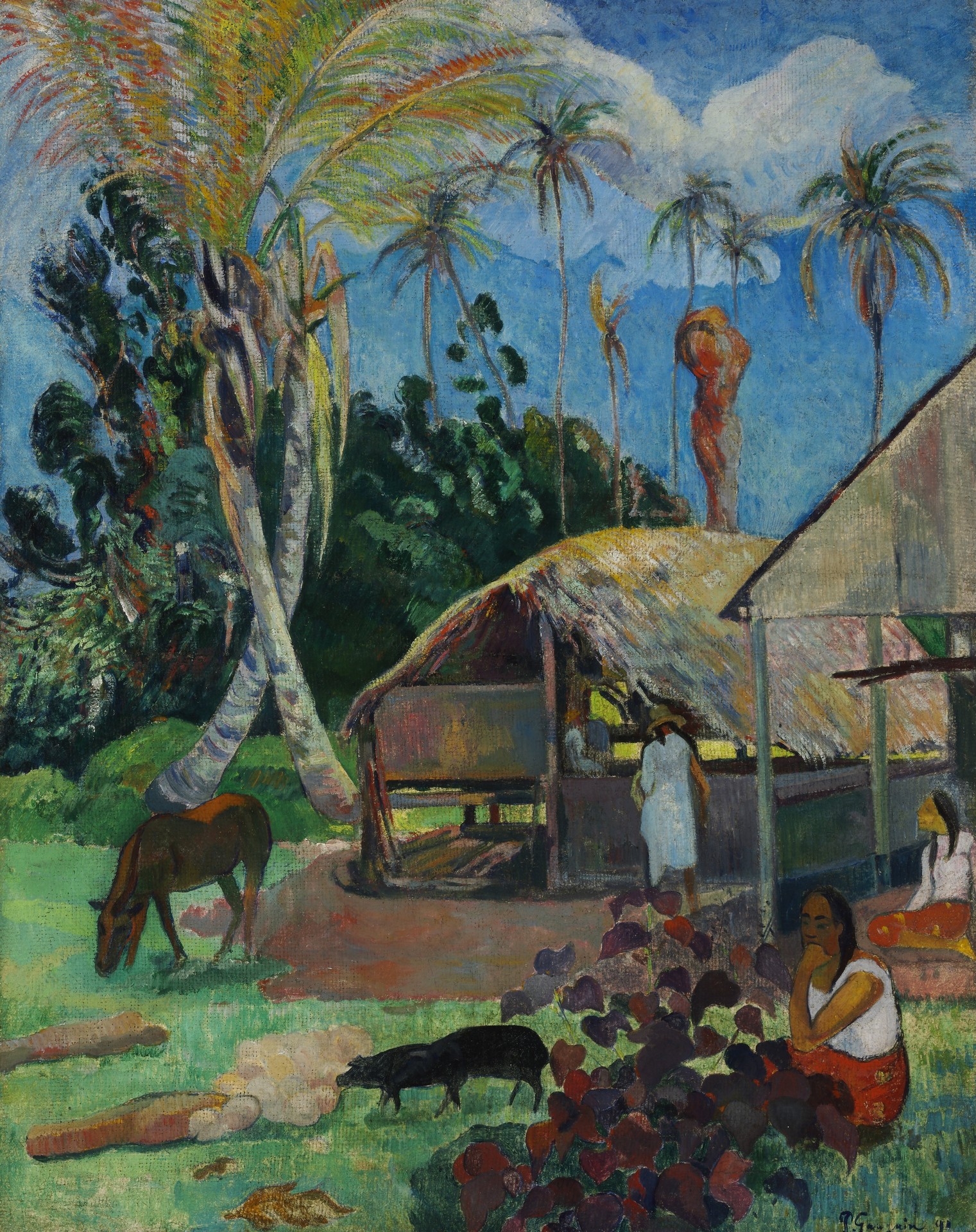 The Black Pigs - by Paul Gauguin