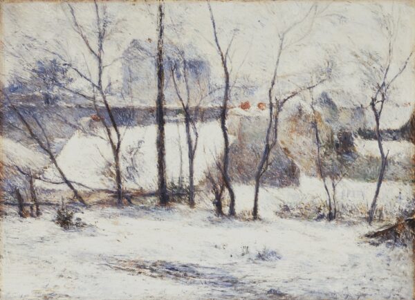 Garden under Snow - by Paul Gauguin