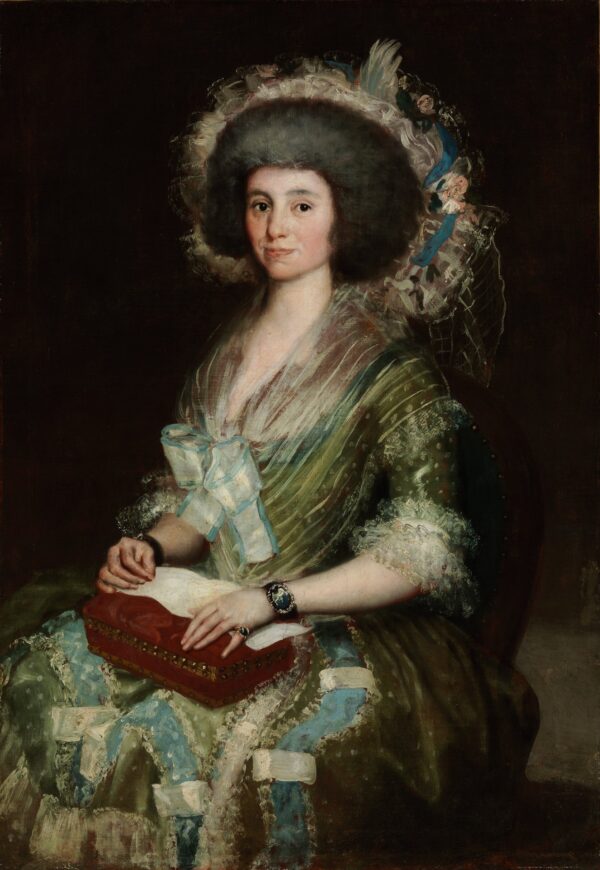 The Wife of Ceán Bermúdez - by Francisco Goya y Lucientes