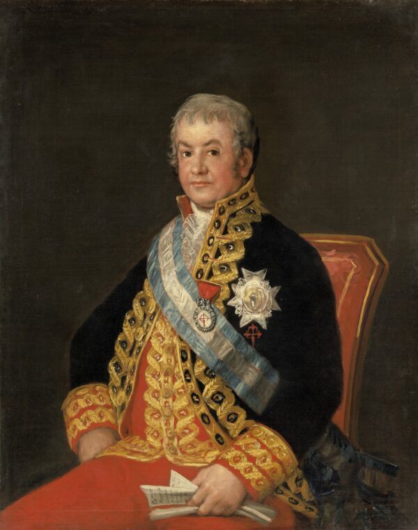 Portrait of José Antonio Marqués de Caballero - by Francisco Goya y Lucientes