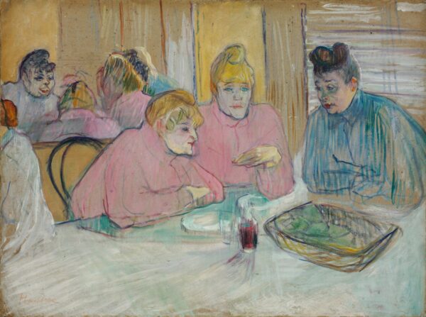 These Ladies in the Dining Room - by Henri de Toulouse-Lautrec