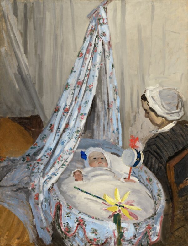 The Cradle - Camille with the Artist's Son Jean - by Claude Monet