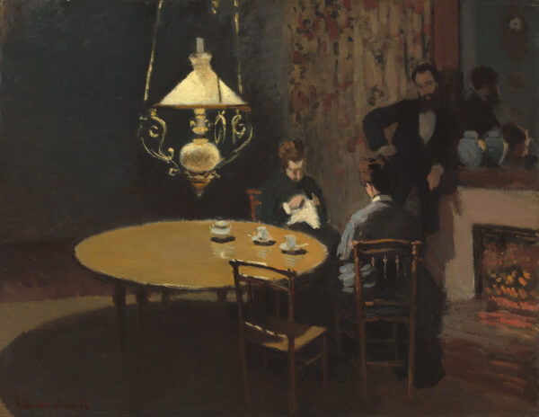 Interior, after Dinner - by Claude Monet