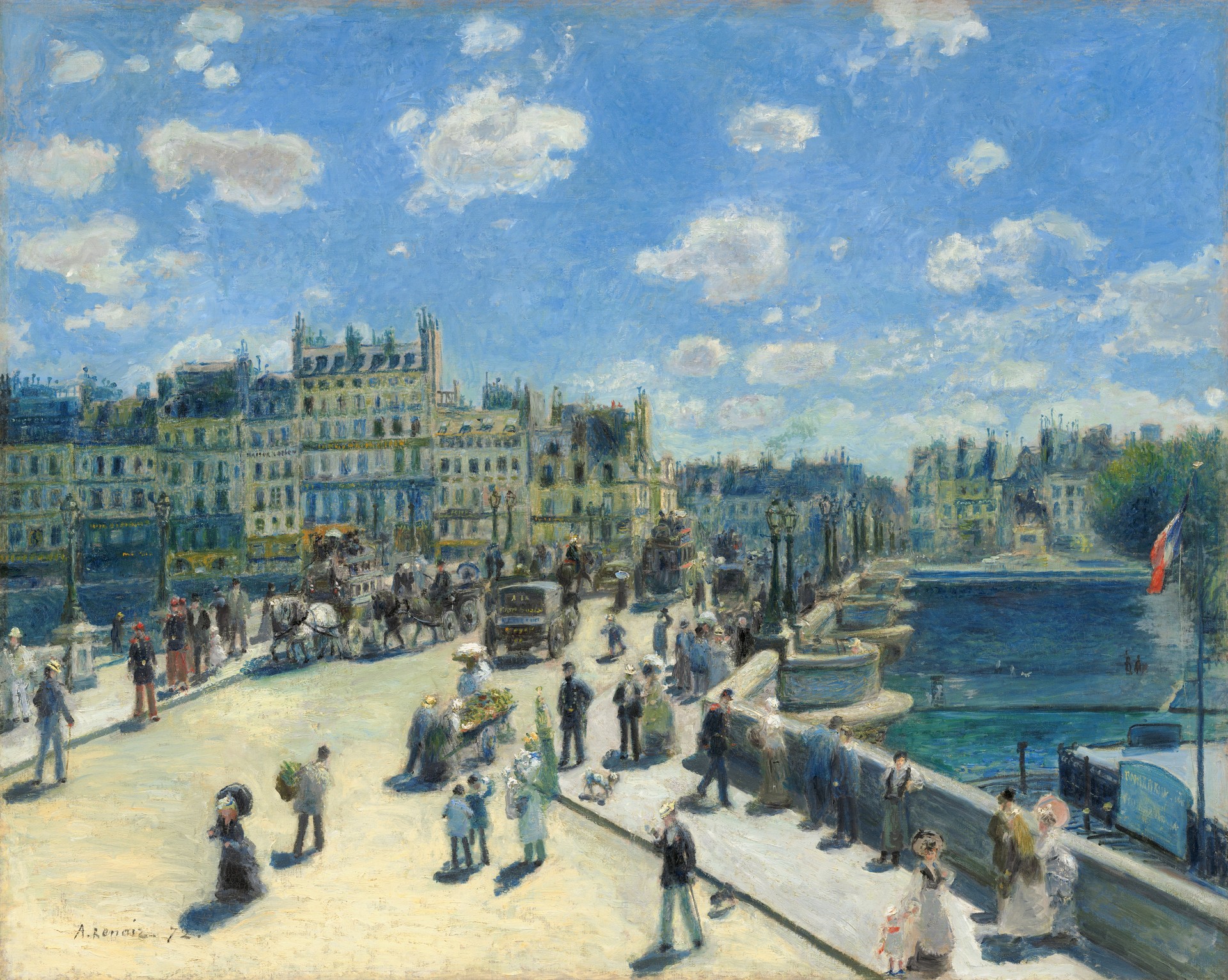 Pont Neuf, Paris - by Pierre-Auguste Renoir
