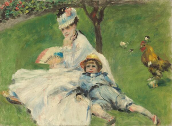 Madame Monet and Her Son - by Pierre-Auguste Renoir