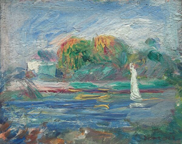 The Blue River - by Pierre-Auguste Renoir