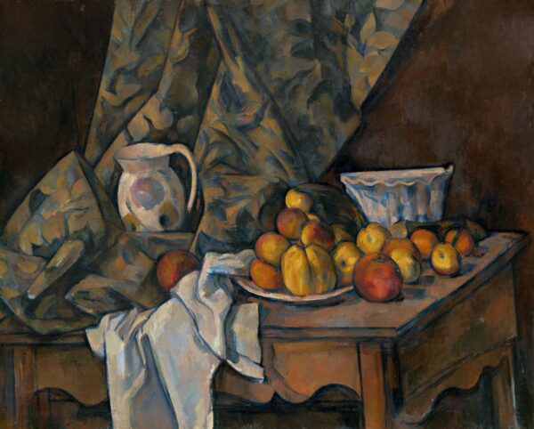 Still Life with Apples and Peaches - by Paul Cézanne