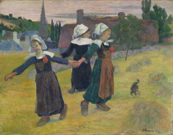 Breton Girls Dancing, Pont-Aven - by Paul Gauguin