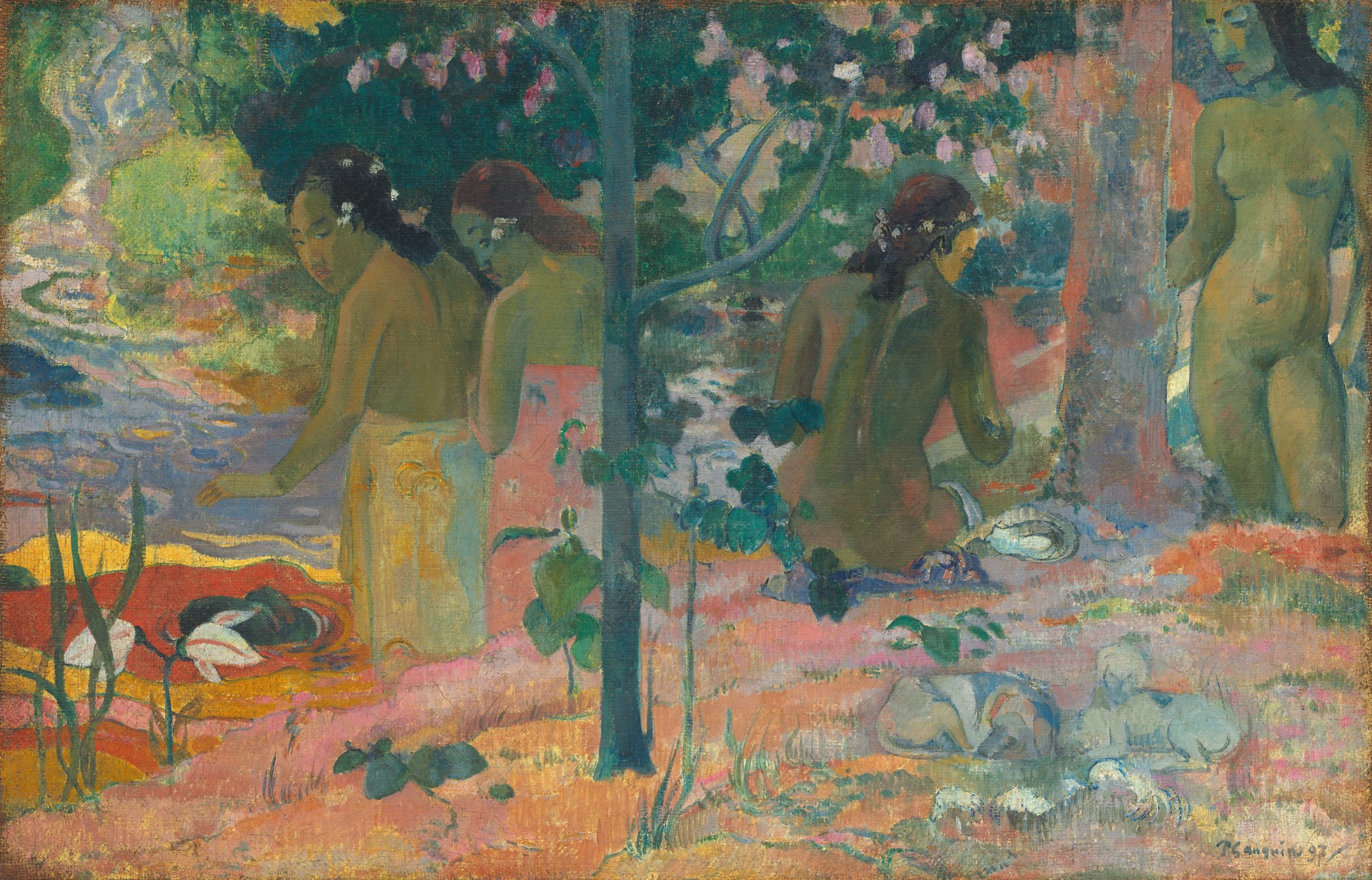 The Bathers - by Paul Gauguin