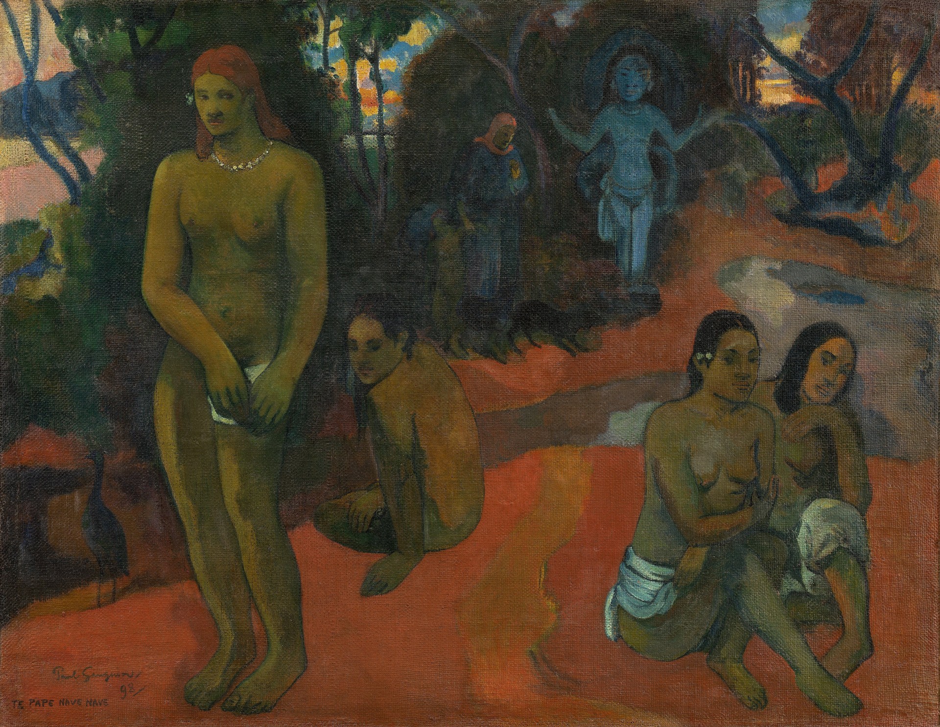 Te Pape Nave Nave (Delectable Waters) - by Paul Gauguin