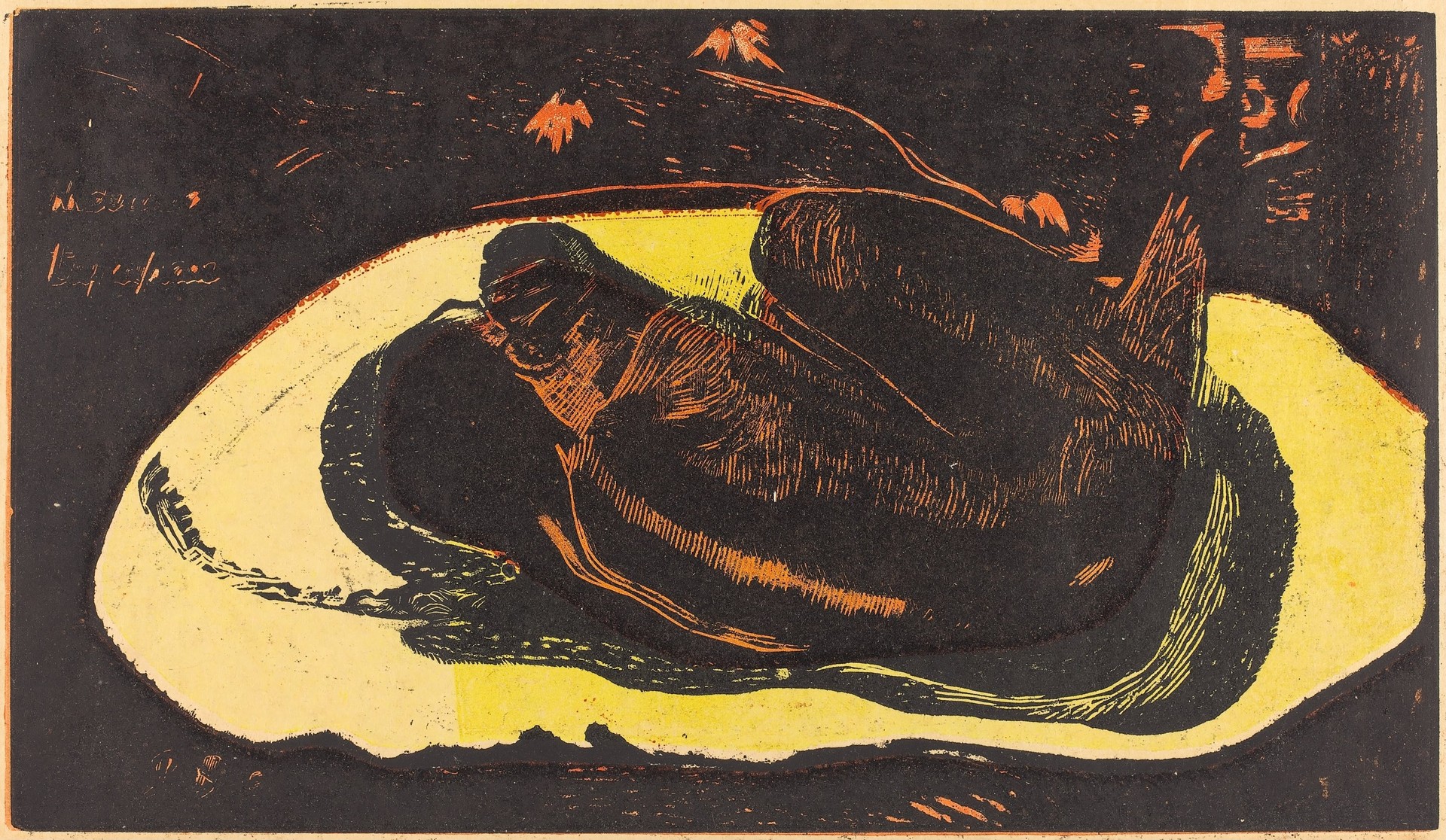 Manao Tupapau (She is Haunted - by a Spirit) - by Paul Gauguin