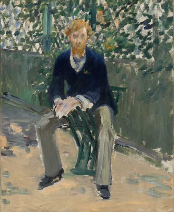 George Moore in the Artist's Garden - by Édouard Manet
