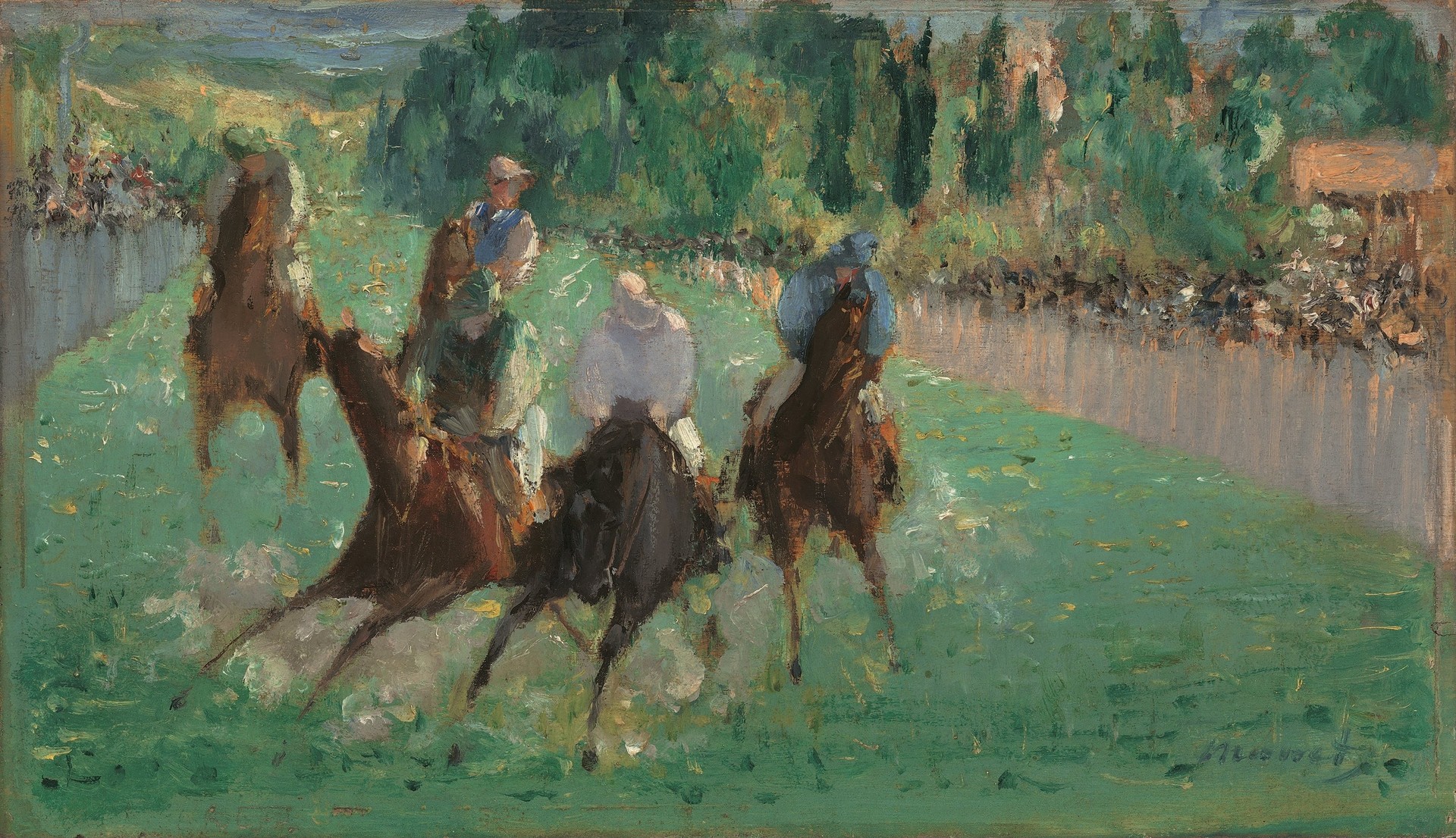 At the Races - by Édouard Manet