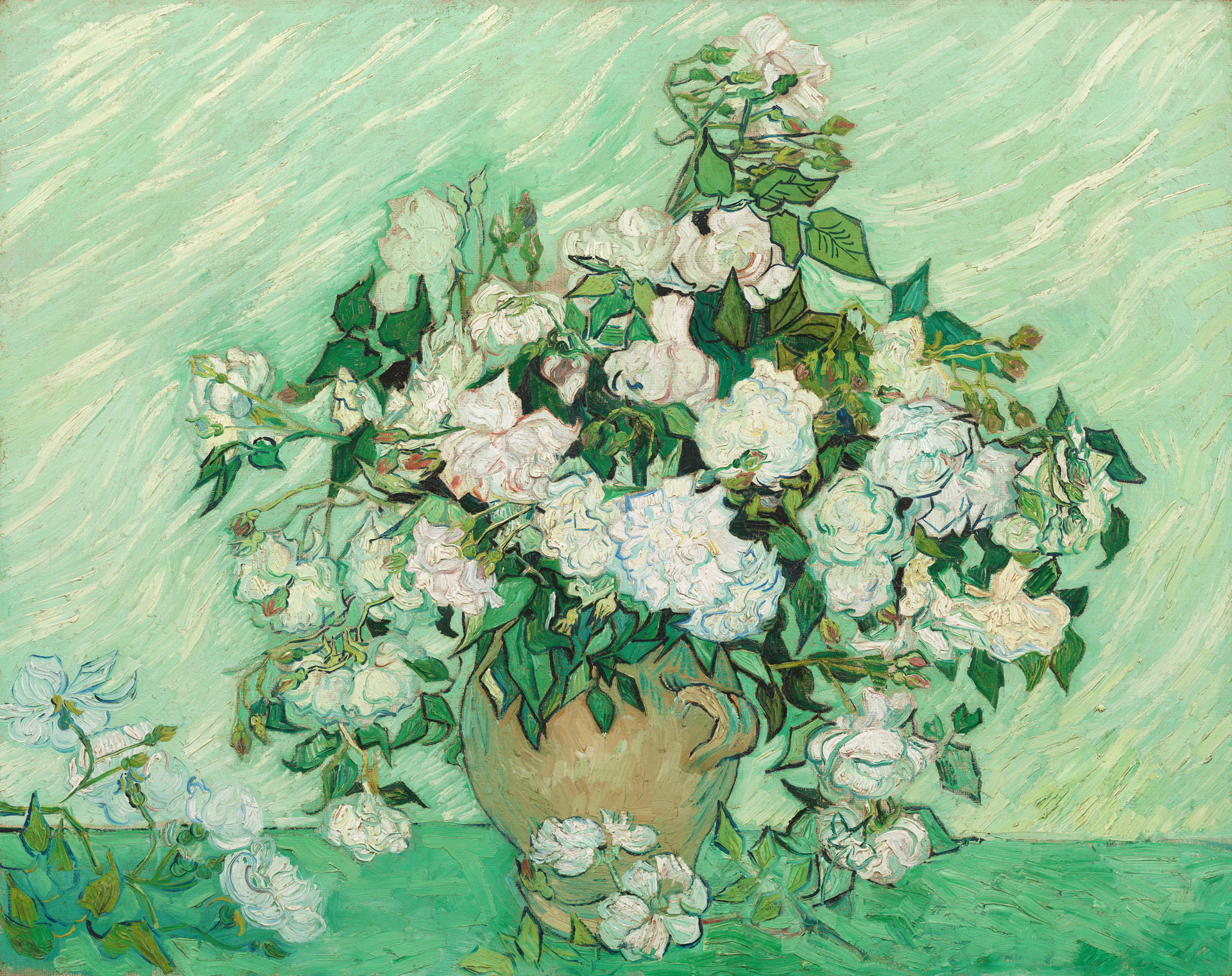 Roses - by Vincent van Gogh
