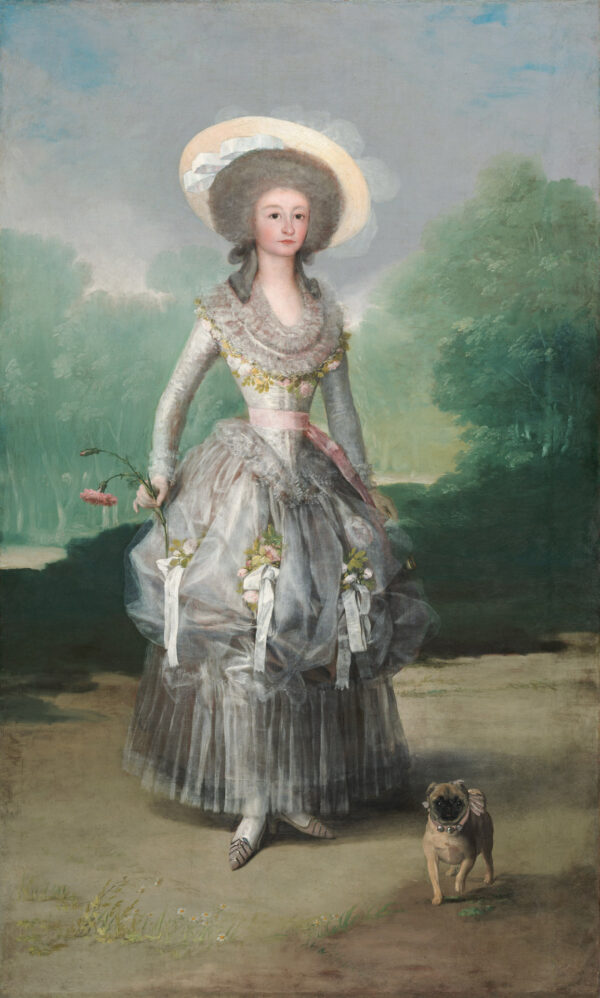 The Marquesa de Pontejos - by Francisco Goya y Lucientes