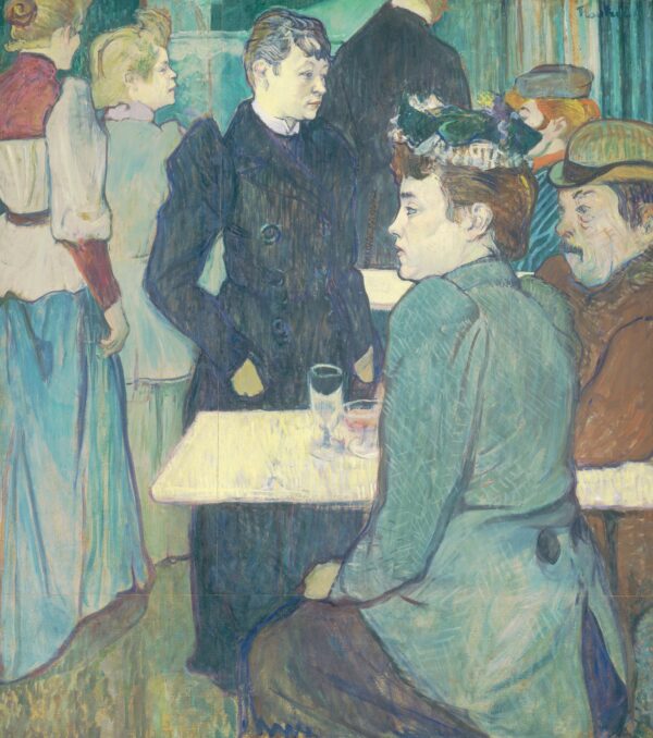 A Corner of the Moulin de la Galette - by Henri de Toulouse-Lautrec